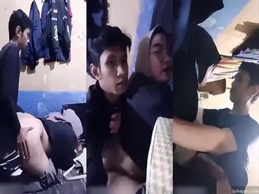 Bawa Pacar Ngocok Di Rumah Kosong Banjir Lumer WOT